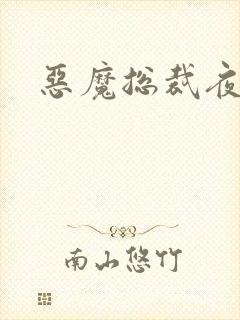 恶魔总裁夜锁爱