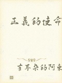 正义的使命小说
