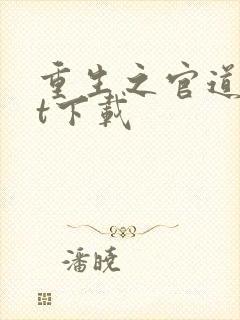 重生之官道txt下载