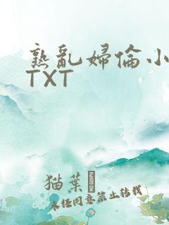 熟乱妇伦小说网TXT