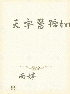 天字医号txt