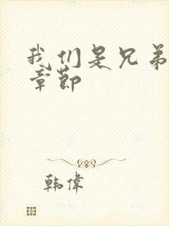 我们是兄弟最新章节