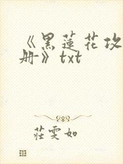 《黑莲花攻略手册》txt