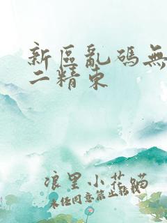 新区乱码无人区二精东