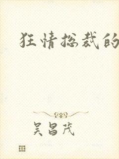 狂情总裁的囚妻