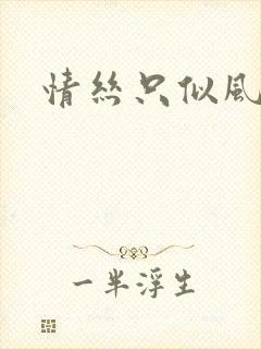 情丝只似风前絮