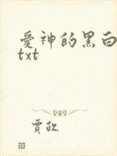 爱神的黑白羽翼txt