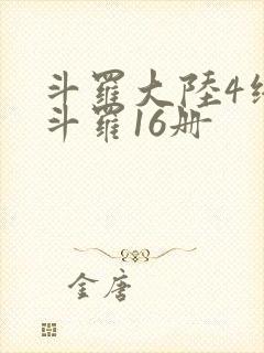 斗罗大陆4终极斗罗16册