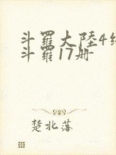 斗罗大陆4终极斗罗17册