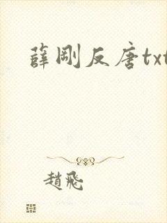 薛刚反唐txt