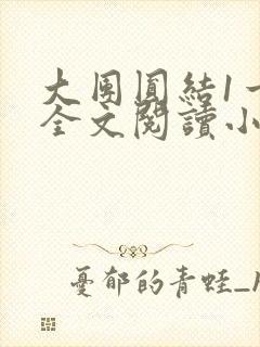 大团圆结1一6全文阅读小说