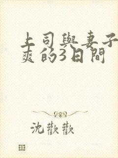 上司与妻子干到爽的3日间