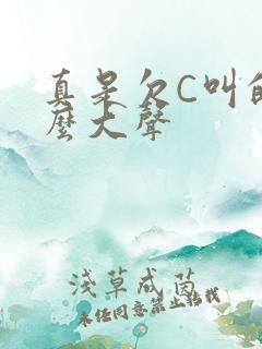 真是欠C叫的这么大声