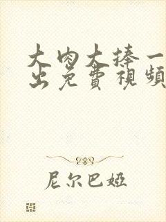 大肉大捧一进一出免费视频