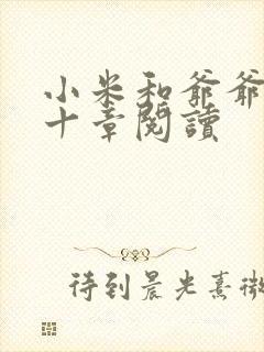 小米和爷爷读第十章阅读