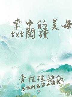 掌中的美母版主txt阅读