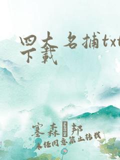 四大名捕txt下载