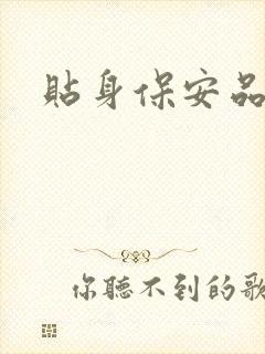 贴身保安品书网