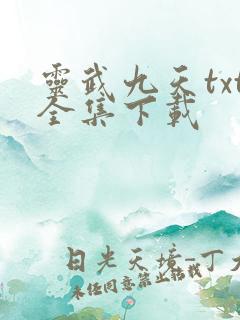 灵武九天txt全集下载