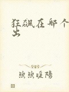 狂飙在哪个台播出