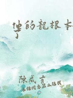 他的龙根本太大了