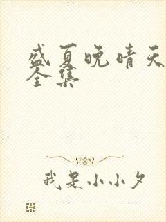 盛夏晚晴天小说全集