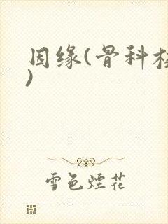 因缘(骨科校园)