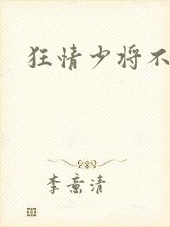 狂情少将不良妻