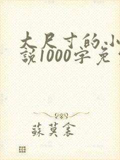 大尺寸的小黄说说1000字免费阅读