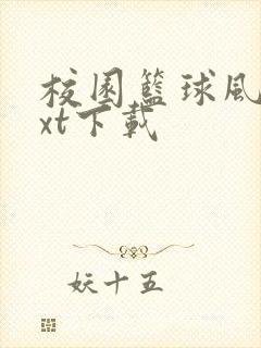 校园篮球风云txt下载