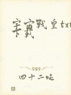 宇宙战皇txt下载