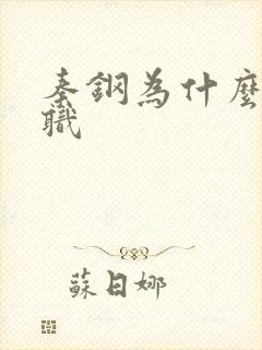 秦钢为什么被解职