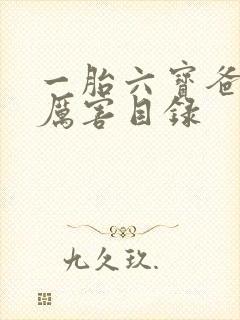 一胎六宝爸比好厉害目录