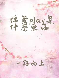 棉签play是什么东西