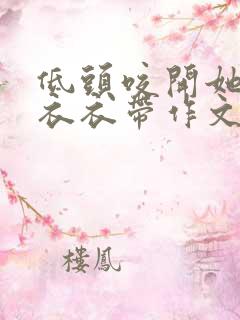 低头咬开她的小衣衣带作文