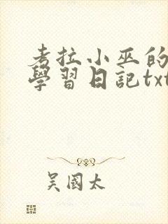 考拉小巫的英语学习日记txt