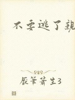 不要逃了亲爱的