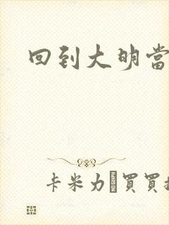 回到大明当才子