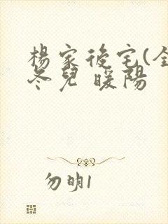 杨家后宅(全)冬儿 暖阳