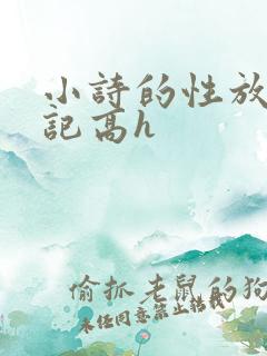 小诗的性放荡日记高h
