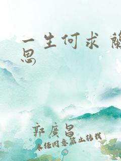 一生何求 兰思思