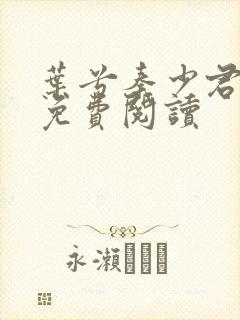 叶兮秦少君全文免费阅读