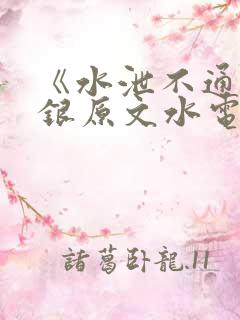 《水泄不通》金银原文水电工