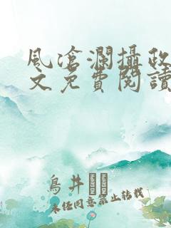 风沧澜摄政王全文免费阅读