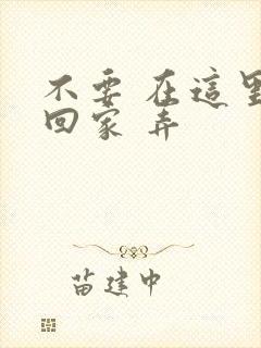 不要 在这里 回家 弄