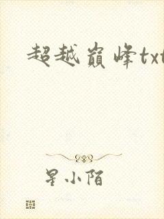 超越巅峰txt