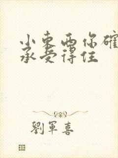 小东西你确定你承受得住