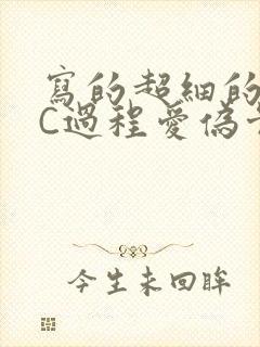 写的超细的多肉C过程爱伪骨科