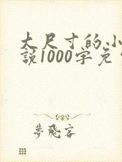 大尺寸的小黄说说1000字免费阅读