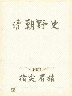 清朝野史